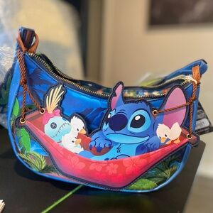 NWt Loungefly Disney Stitch Camping Crossbody